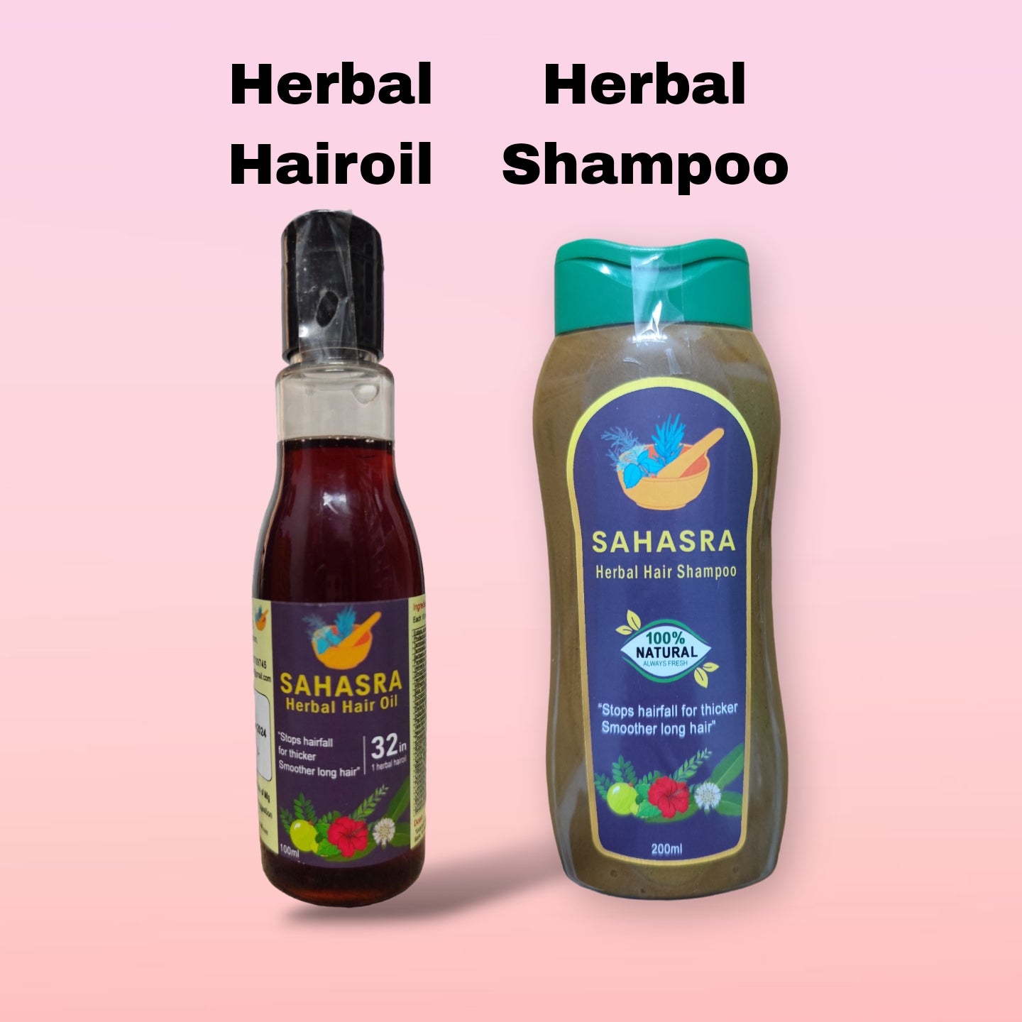 Herbal Hairoil & Herbal Shampoo Combo